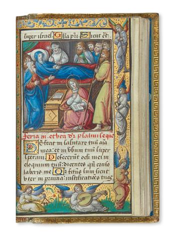 (MANUSCRIPT.)  Illuminated Prayer Book in Latin and French on vellum, with 35 miniatures. France, 1530s-40s